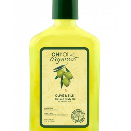 CHI Olive Organics aliejus plaukams ir kūnui, 251 ml