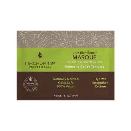 Macadamia Ypač drėkinanti kaukė sausiems, pažeistiems plaukams, Ultra Rich Repair Masque, 30 ml