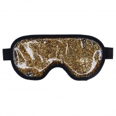 Šildanti/šaldanti akių kaukė - miego akiniai beOSOM Hot & Cold Glitter Eye Mask Golden auksinė