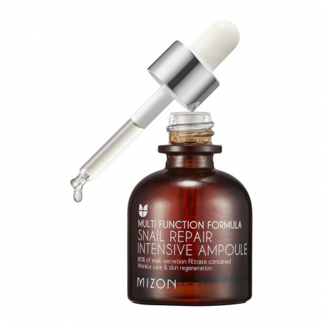 Atstatomasis veido odos serumas Mizon Multi Function Formula Snail Repair Intensive Ampoule su sraigių ekstraktu, 30 ml